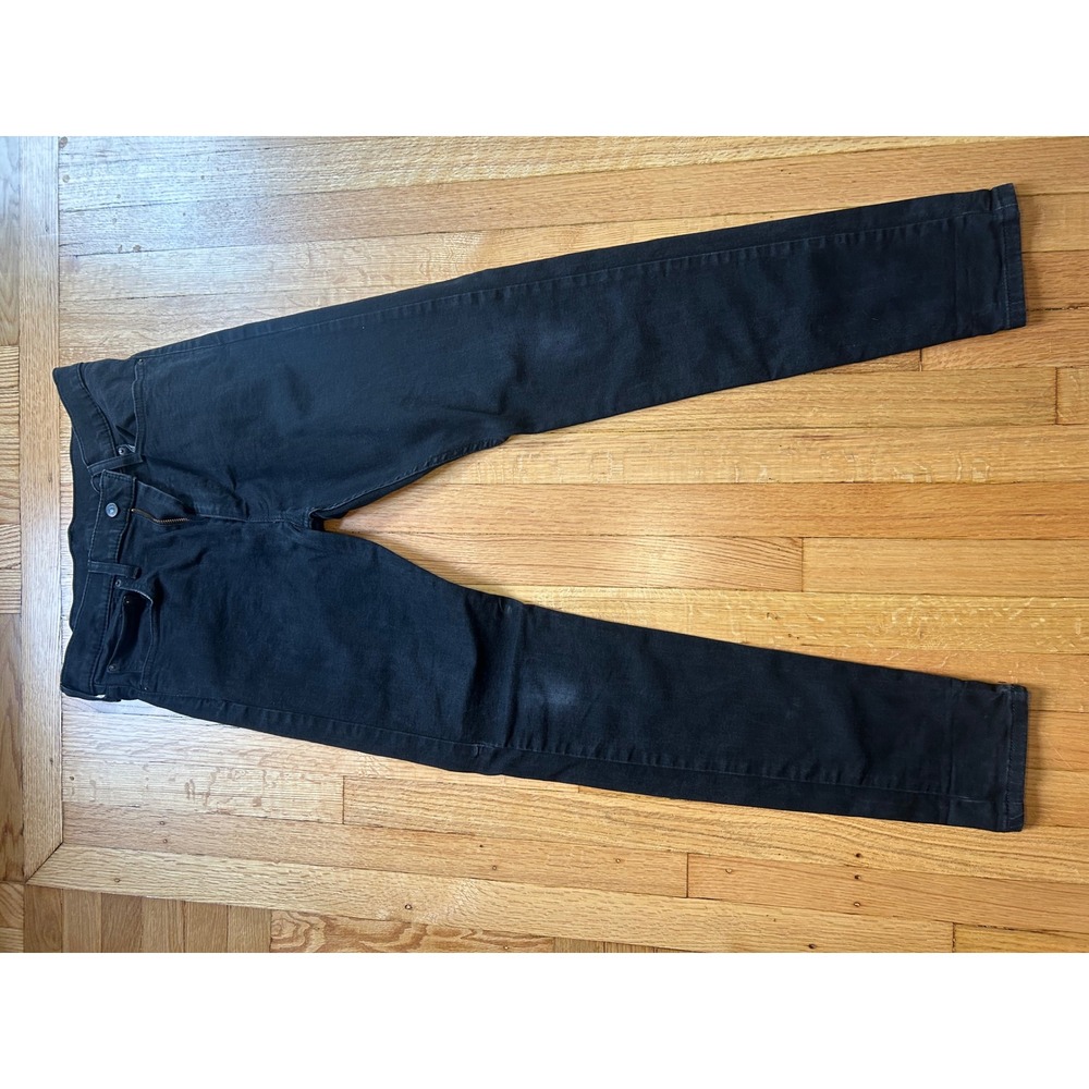 Levis 512 Slim Taper Lo-Ball Jeans Mens 36 Black Stretch Denim 59437-0024